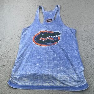 Florida Gators Tank Top Womens Small Blue Gray Reversible NCAA Football Gameday